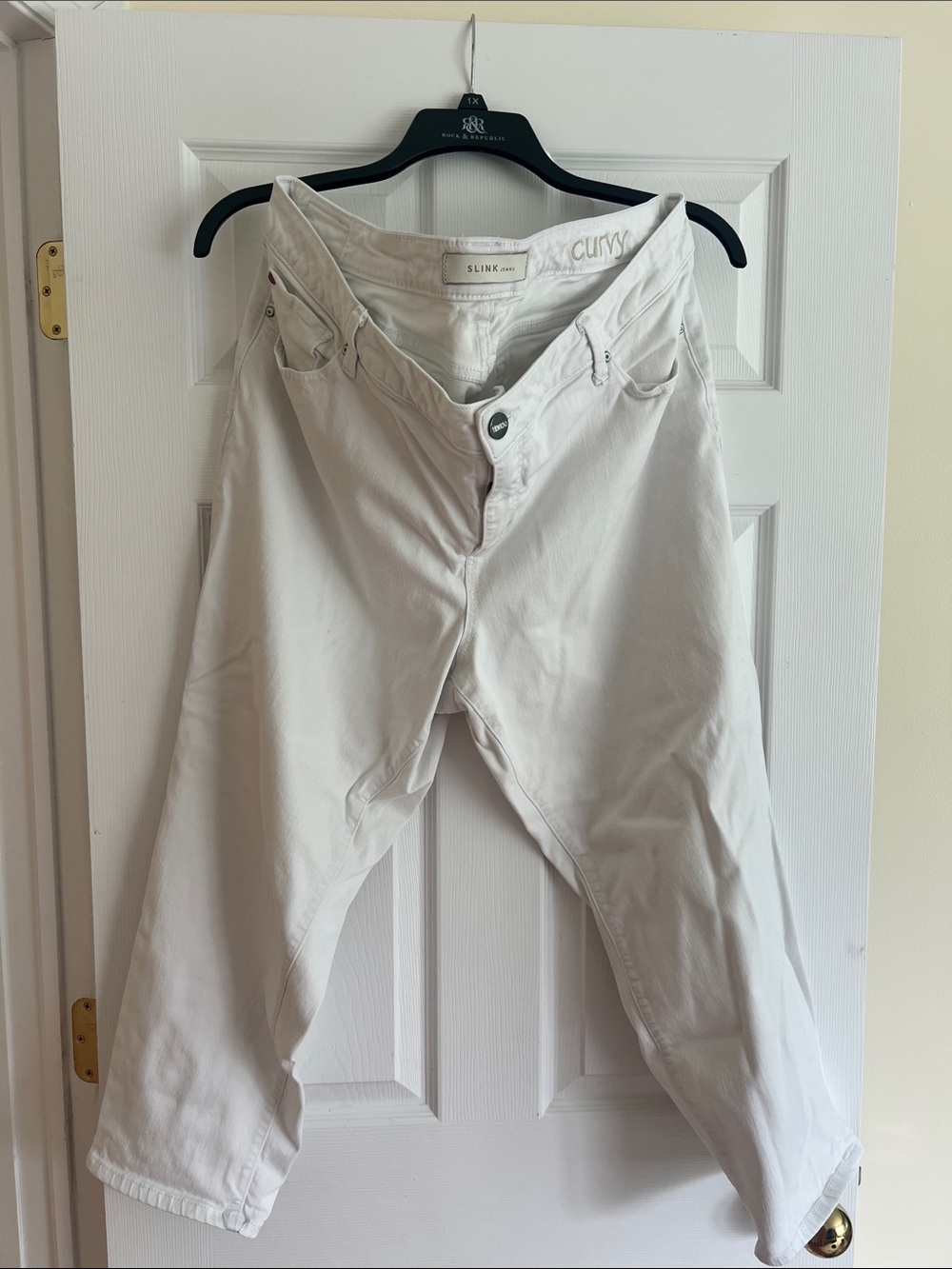 Slink Curvy White Boyfriend Capri Jeans